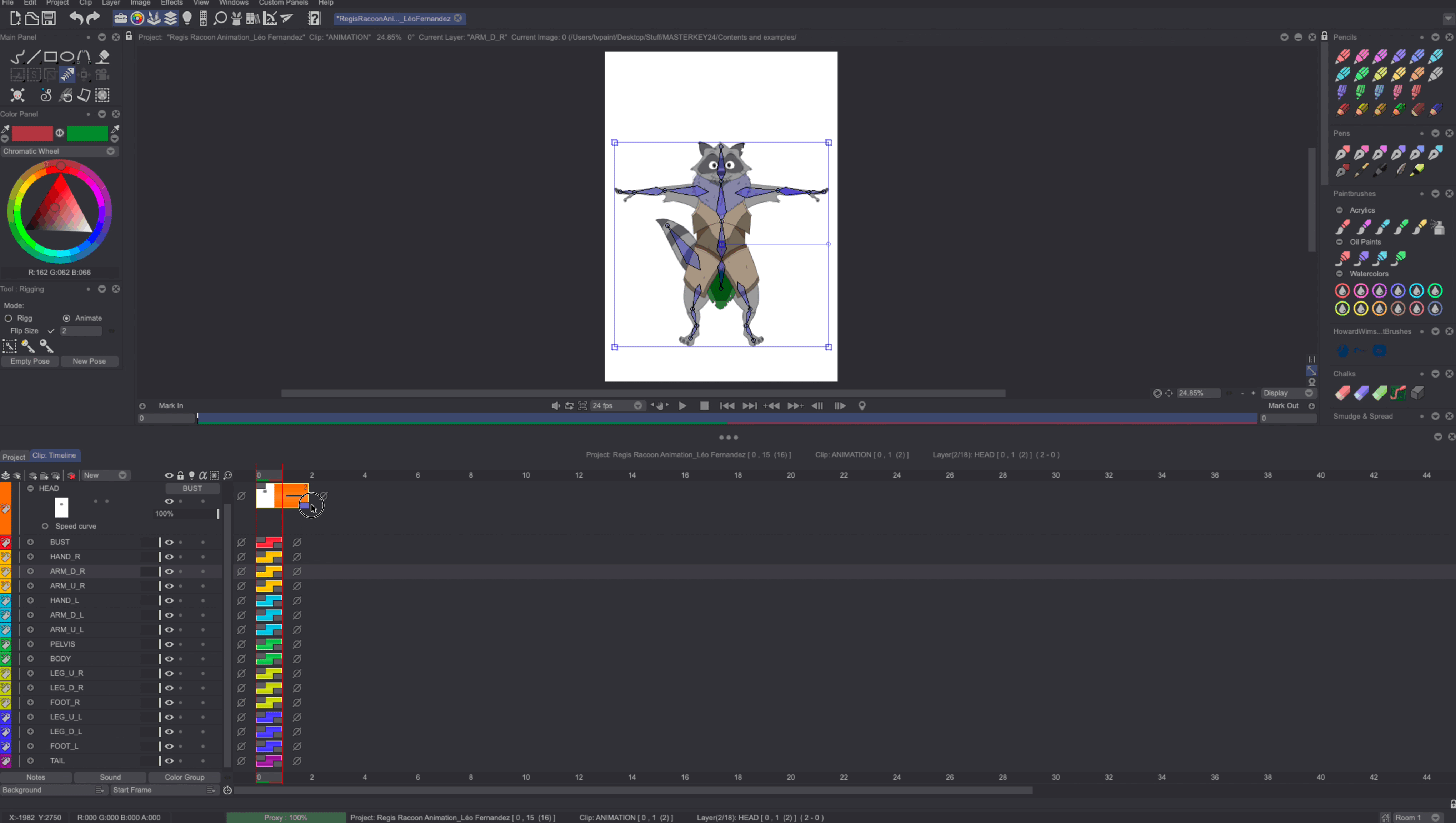 Simple head movement