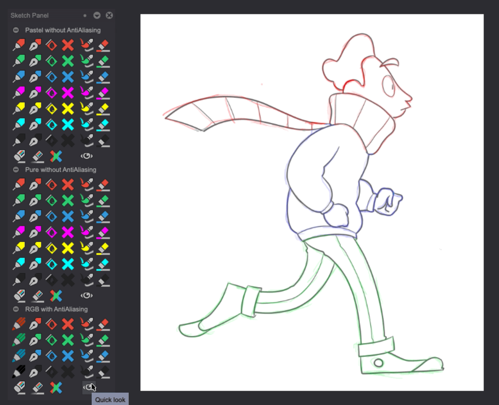 Using the Quick Look tools