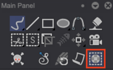 Stencil icon in the Main Panel