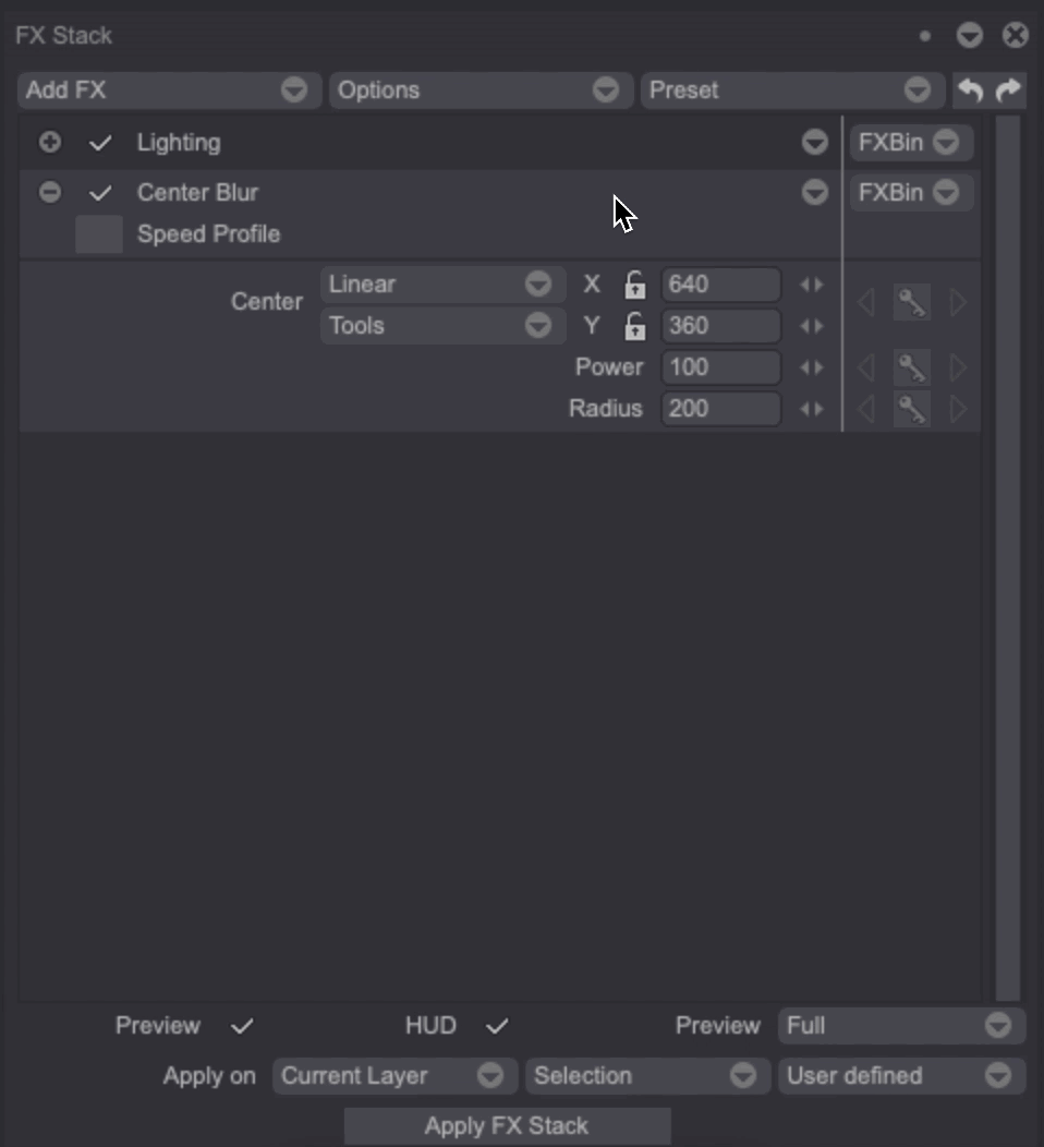 Swapping FX in the Stack