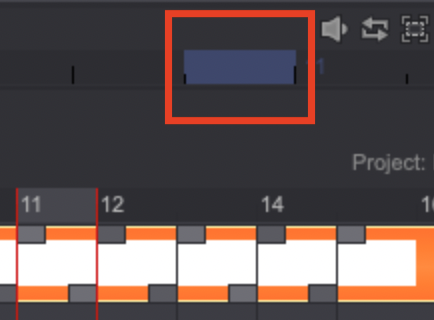 Timeline's top navigation bar