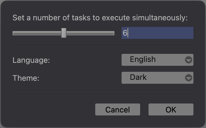 The Converter Preferences Panel