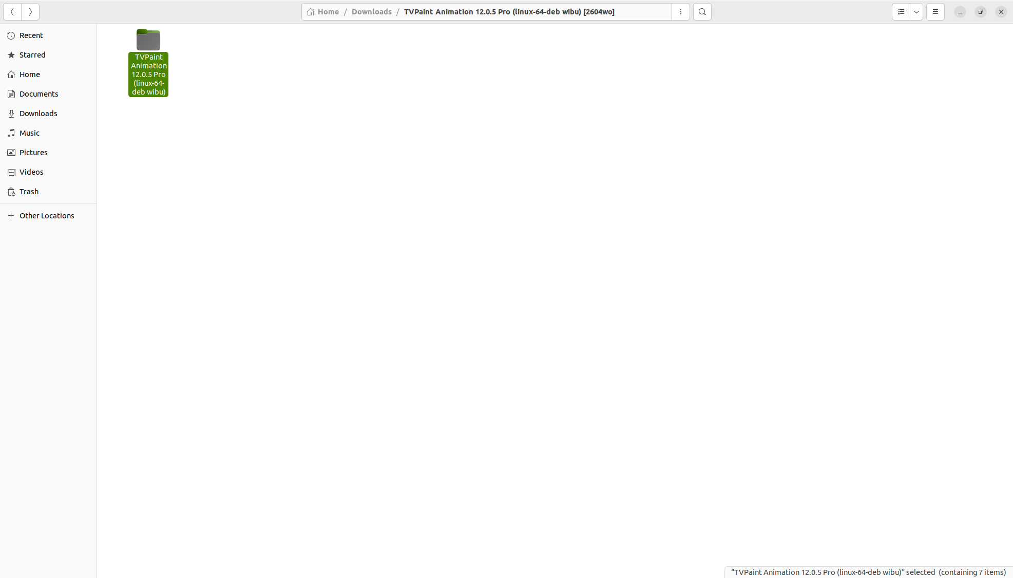 TVPaint 12 linux installation folder