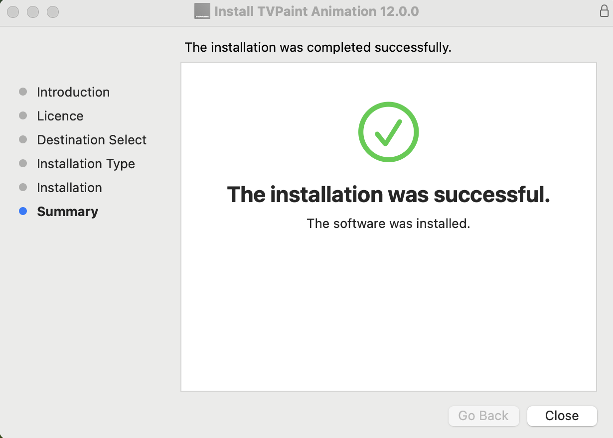 macOS installer success
