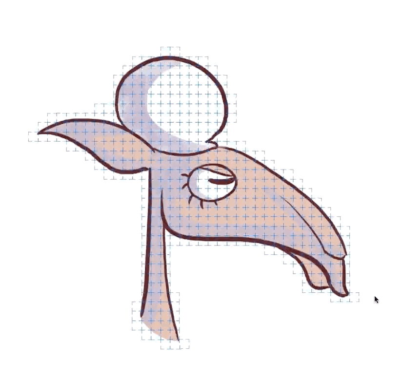 Lock points with shift key